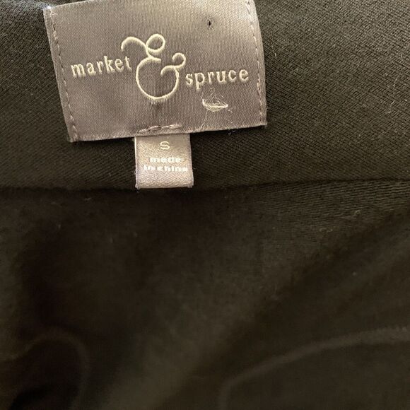 Market & Spruce Womens Size Small Black Zipper Sweater Long Sleeve Jacket - Picture 5 of 6